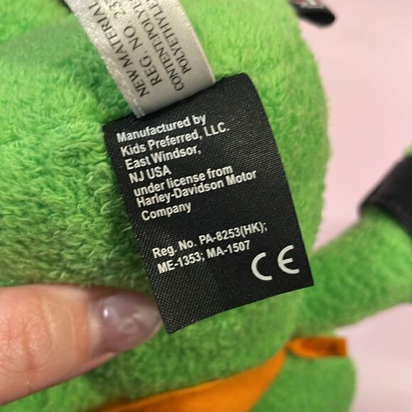 2009 Harley Davidson Revit The Frog Bean Bag Plush 8.5” long Good Used Condition - Picture 8 of 9